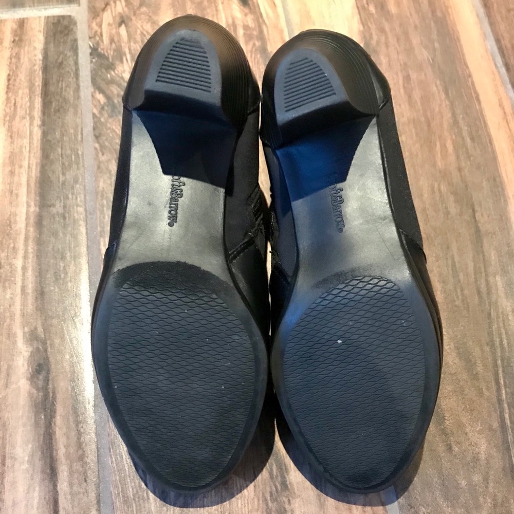 Real Black Leather Ankle Heeled Boots Size 6 - Picture 3 of 6